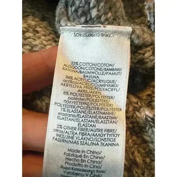 Chaps Sz L Turtleneck Sweater Cozy Fall Cottagecore Preppy - Picture 4 of 9